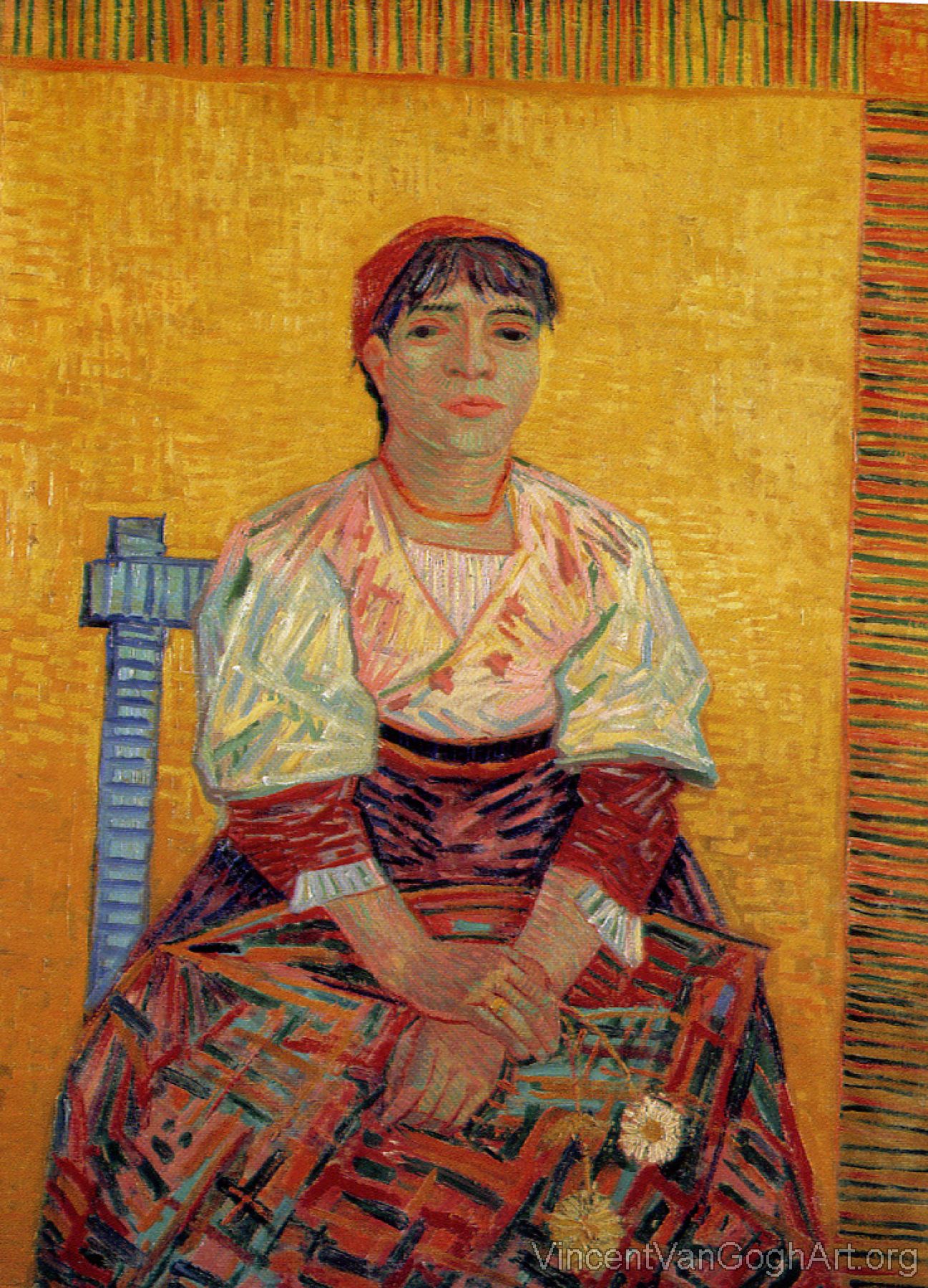 Portrait of a Woman with Carnatios (Augostina Segatori)